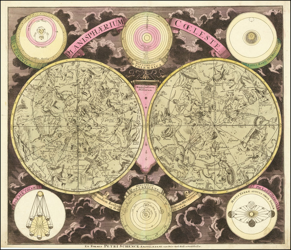 89-Celestial Maps Map By Peter Schenk