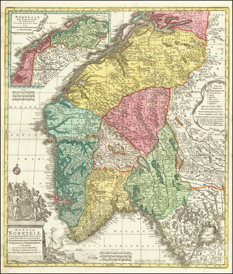 56-Norway Map By Tobias Conrad Lotter