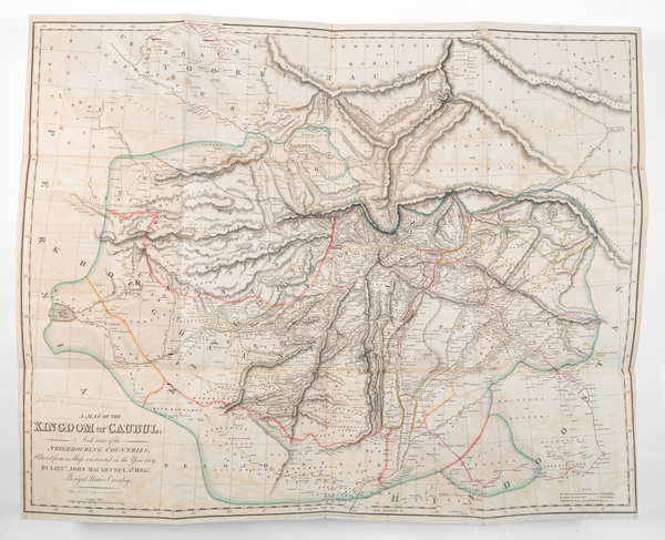 35-India, Central Asia & Caucasus and Persia & Iraq Map By Mountstuart  Elphinstone