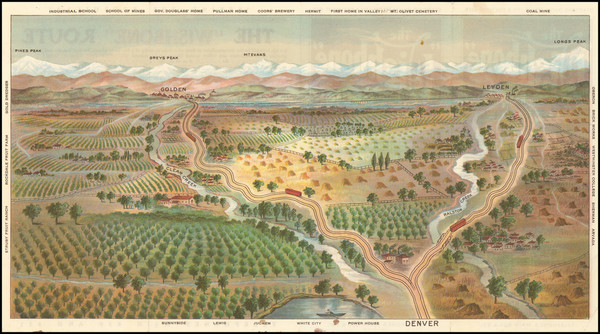 24-Colorado Map By Denver Litho Co.