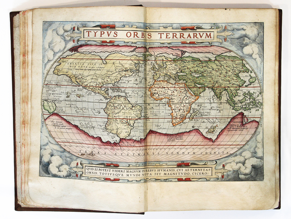 90-Atlases Map By Abraham Ortelius