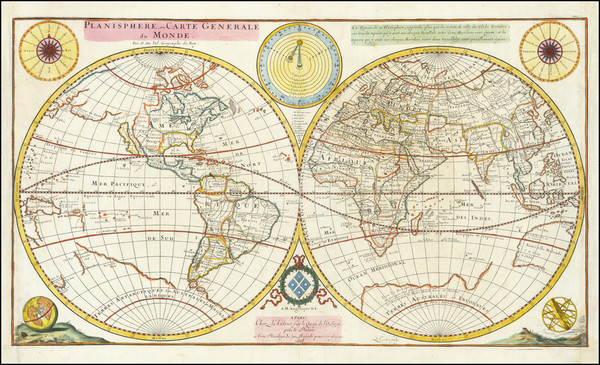 89-World Map By Mlle. Duval