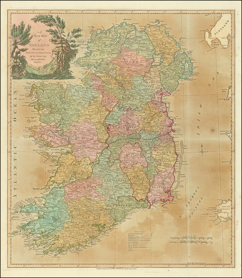 69-Ireland Map By Laurie & Whittle