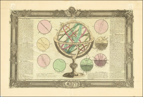 76-Celestial Maps Map By Jean Baptiste Louis Clouet