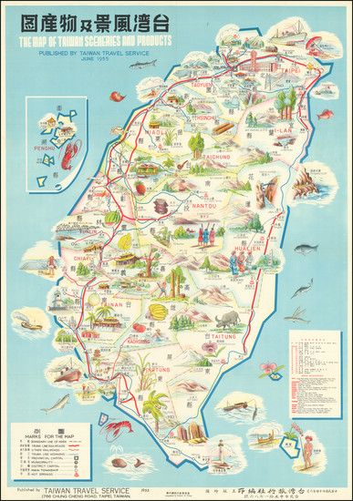 68-China Map By Taiwan Travel Service