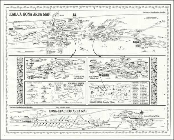 42-Hawaii, Hawaii and Pictorial Maps Map By Island Map Company