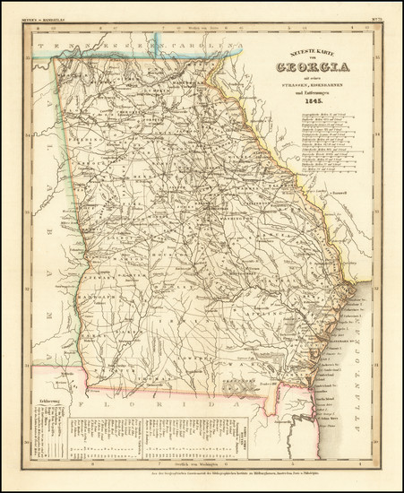 56-Georgia Map By Joseph Meyer