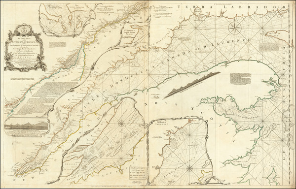 73-Eastern Canada Map By Thomas Jefferys