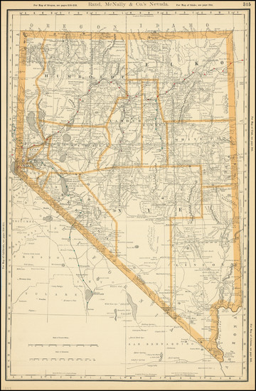 84-Nevada Map By Rand McNally & Company