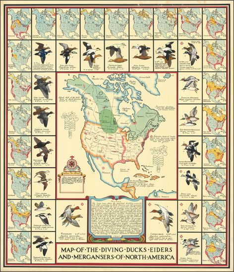 72-North America and Pictorial Maps Map By Richard E. Bishop