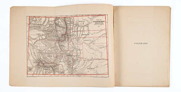 96-Colorado and Colorado Map By J.P. Whitney