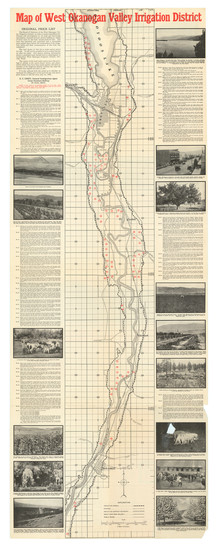 45-Washington Map By Great Northern Railway Co.