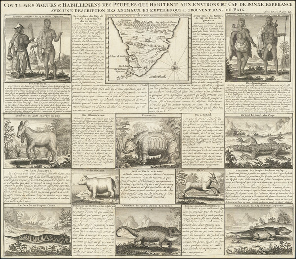 43-South Africa Map By Henri Chatelain