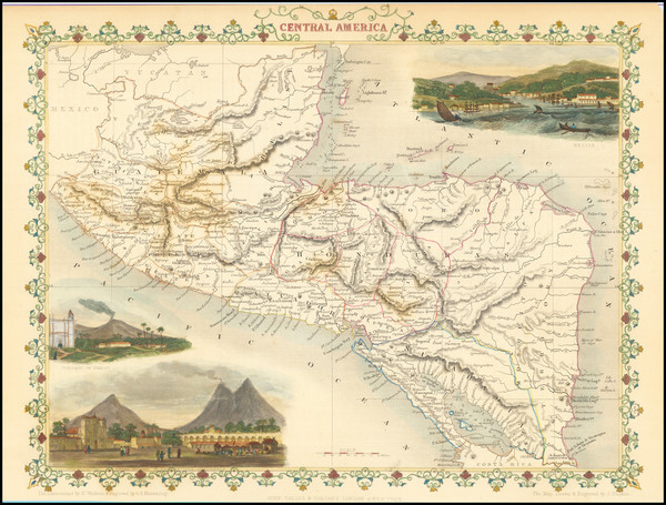 57-Central America Map By John Tallis