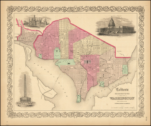 11-Washington, D.C. Map By G.W.  & C.B. Colton