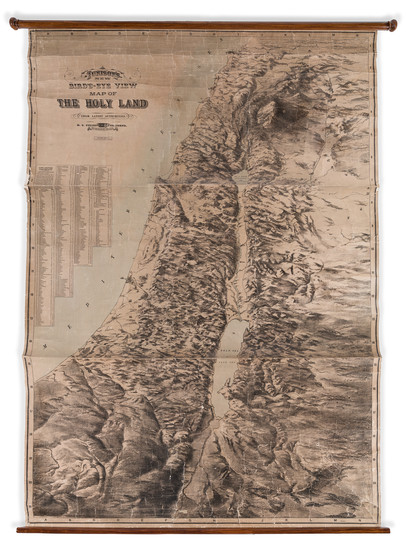 82-Holy Land Map By H.C. Tunison