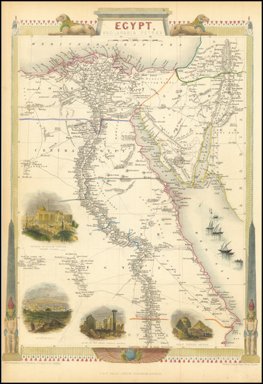 32-Egypt Map By John Tallis