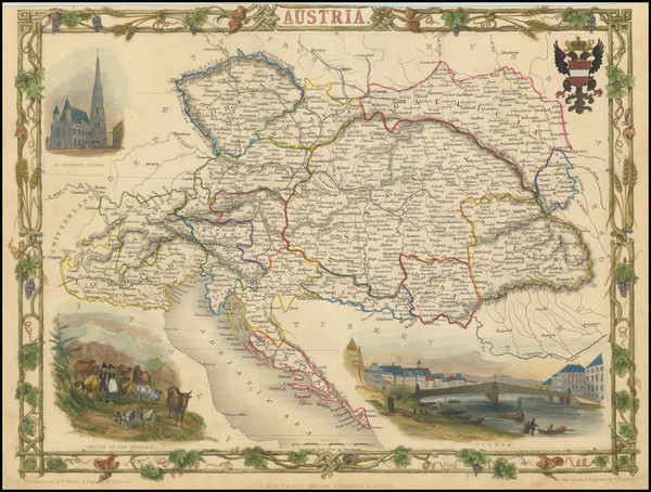 64-Austria Map By John Tallis