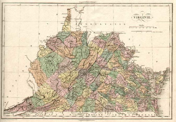 95-Mid-Atlantic and Southeast Map By Jean Alexandre Buchon