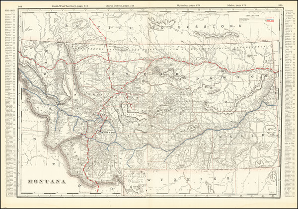 32-Montana Map By Rand McNally & Company