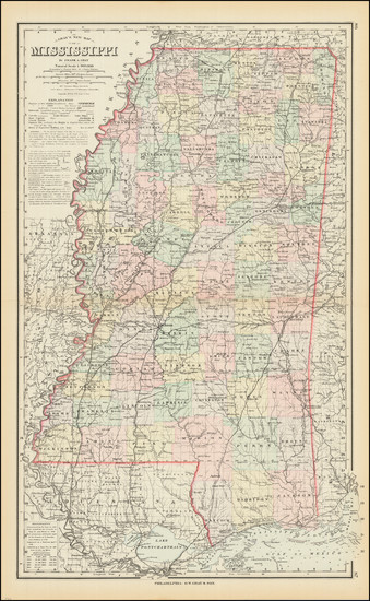 25-Mississippi Map By O.W. Gray