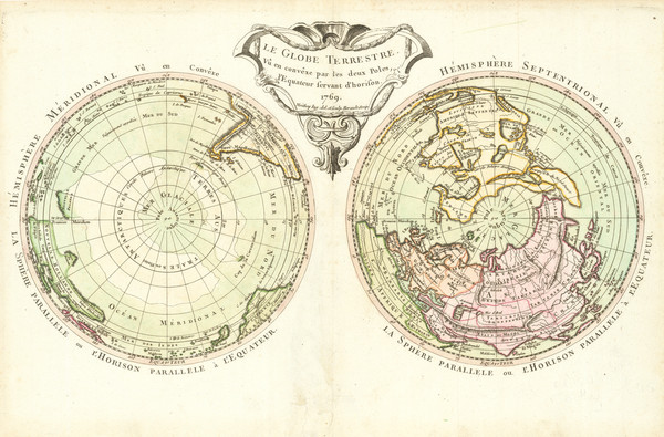 Mappe Monde ou Description Du Globe Terrestre & Aquatique…MDCCXCII