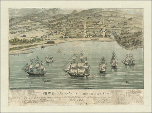 66-San Francisco & Bay Area Map By Capt. W.F. Swasey / Bosqui Eng. & Printing Company