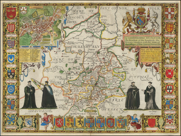 91-British Counties Map By John Speed