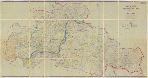 13-Thailand, Cambodia, Vietnam Map By Service de Cadastre Royaume de Cambodge