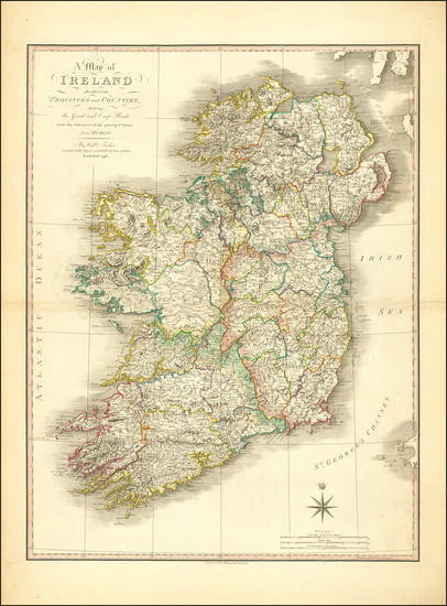 50-Ireland Map By William Faden