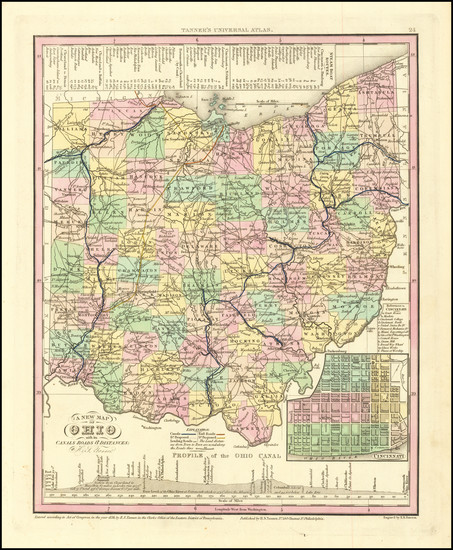 96-Ohio Map By Henry Schenk Tanner