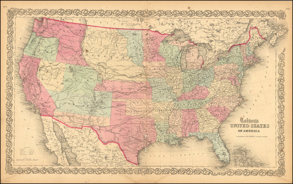 50-United States, Colorado and Colorado Map By Joseph Hutchins Colton