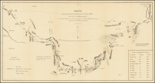 61-Arizona and New Mexico Map By United States GPO