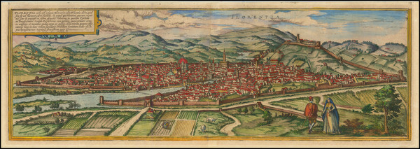 6-Other Italian Cities Map By Georg Braun  &  Frans Hogenberg