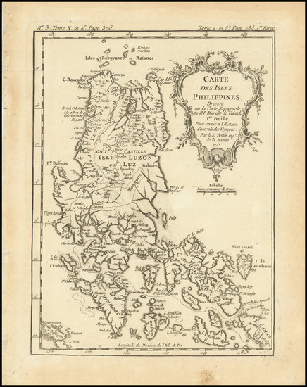 1-Philippines Map By Jacques Nicolas Bellin