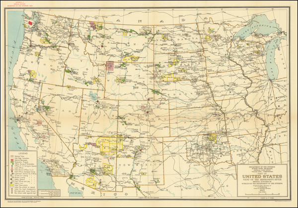 86-United States Map By United States Department of the Interior