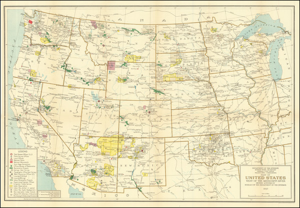 21-United States Map By United States Department of the Interior