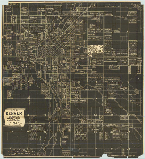 81-Colorado and Colorado Map By Bennett & Abbott