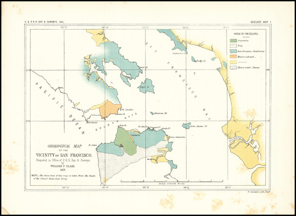 85-California Map By U.S. Pacific RR Survey