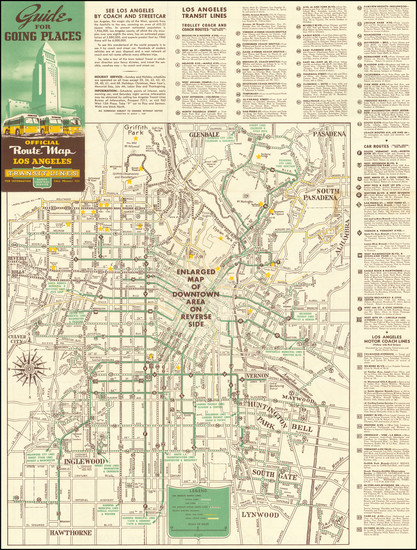 99-Los Angeles Map By Los Angeles Transit Lines 