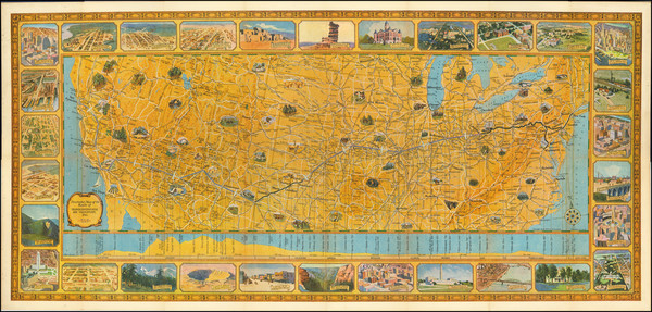 12-United States and Pictorial Maps Map By Rand McNally & Company