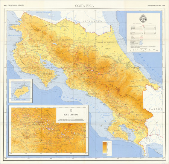 25-Central America Map By Instituto Geográfico de Costa Rica