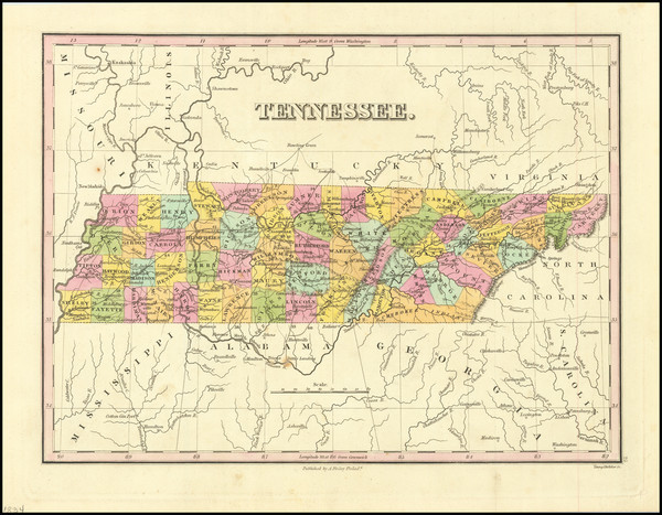 81-Tennessee Map By Anthony Finley