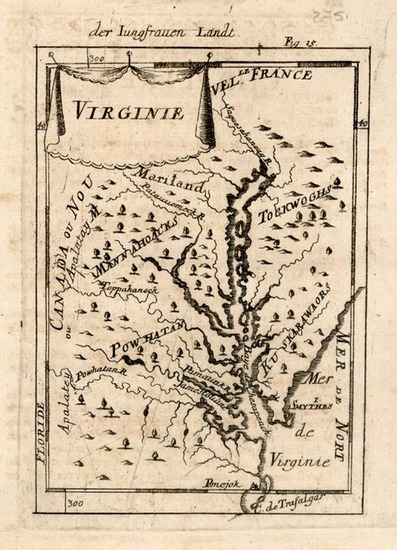 24-Mid-Atlantic and Southeast Map By Alain Manesson Mallet