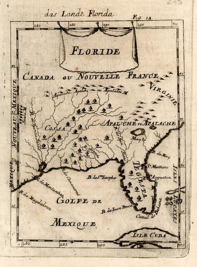 66-South and Southeast Map By Alain Manesson Mallet