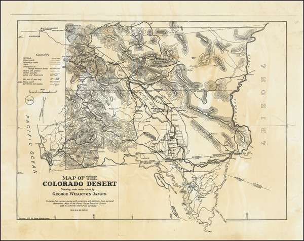 51-California Map By George Wharton James