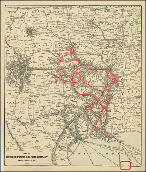 8-Arkansas, Texas, Midwest, Plains, Missouri, Southwest, Colorado and Colorado Map By Poole Broth