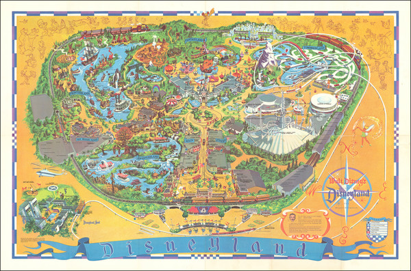 25-Pictorial Maps, California and Other California Cities Map By Walt Disney Productions