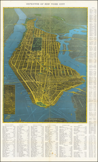 34-New York City and Pictorial Maps Map By Samuel Freedman