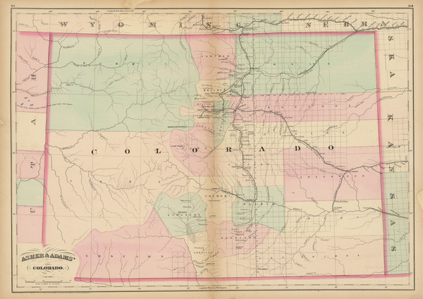 72-Colorado and Colorado Map By Asher  &  Adams